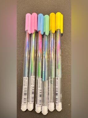 Pastel Assorted Gel Pens - Pink, Blue, Green, Yellow